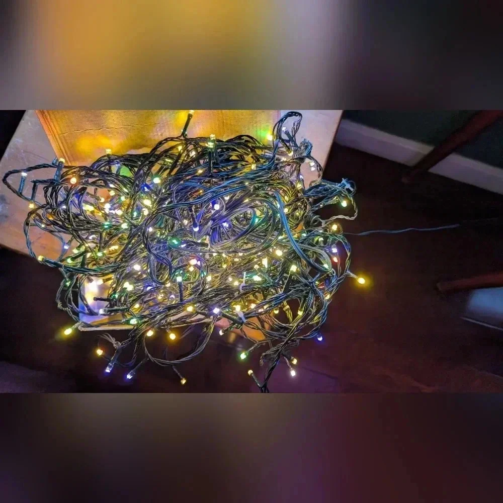 Christmas Multi Color String Lights , Super Bright 125Ft(straight) (NWT)
